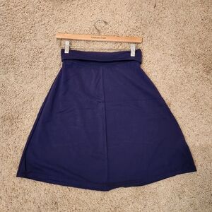 Athleta Navy Fold Over Yoga‎ Skirt, Size XS